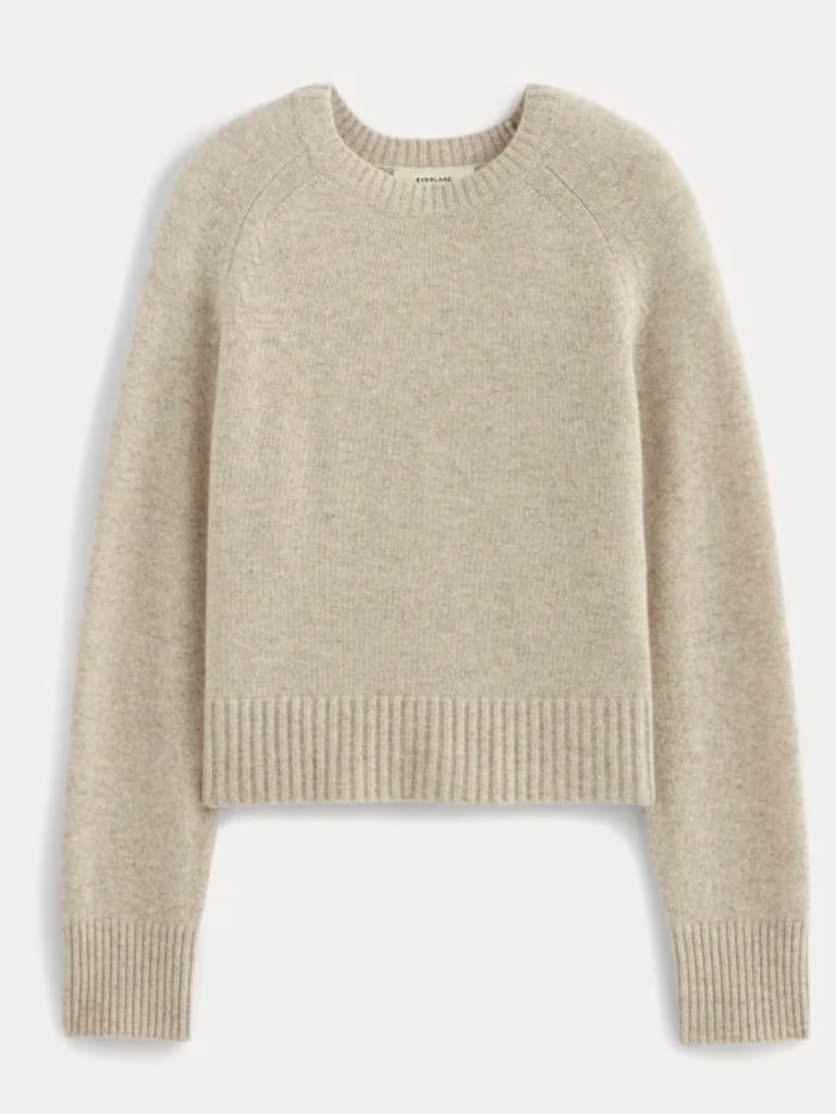 Everlane The Boxy Crew In Cashmere Sweater Nwt Xxs